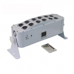 12PCS 18W  led battery&wireless dmx&IR&Phone APP wall washer