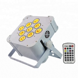 9*18w RGBWA UV 6in1 Wireless DMX led battery uplighting par